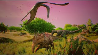 Amargasaurus Combat  Path of Titans [upl. by Gurtner265]