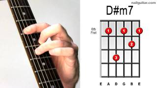 Dm7  Learn Guitar Chords Quick amp Easy Tutorial  Bar Chord Lesson ♫♬ [upl. by Esch]