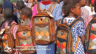 Conakry Nouvelles FOURNITURES SCOLAIRES ECOLE PRIMAIRE DE KAMBAYA DABOLA [upl. by Fachanan]