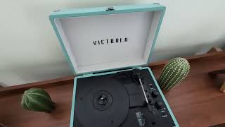 Victrola Vintage 3 Speed Bluetooth Portable Suitcase Record Player Review [upl. by Lavicrep457]