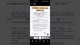 Ycmou admission last date 202425  ycmou latestupdate [upl. by Andriette]