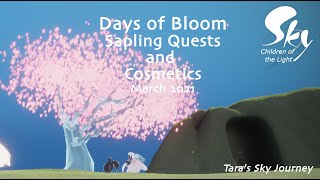 Days of Bloom 2021 Sapling Quests and Cosmetics  Sky Children of the Light [upl. by Eseilana296]