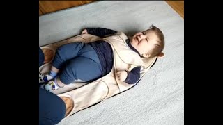 The Wriggler anti roll changing mat baby and toddler [upl. by Etak834]