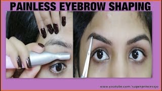 How To Shape Eyebrows  Facial hair Removal  SuperPrincessjo [upl. by Daughtry]