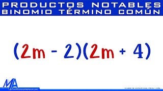 Productos notables  Binomio con término común [upl. by Riccardo]