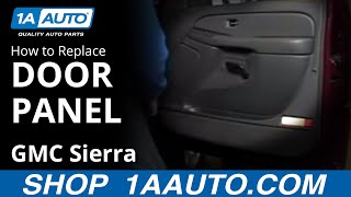 How To Remove Door Panel 9906 GMC Sierra [upl. by Porta153]