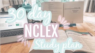 STUDY FOR NCLEX IN 30 DAYS  DAY BY DAY STUDY LAYOUT Using UWorld and Saunders [upl. by Nesta45]