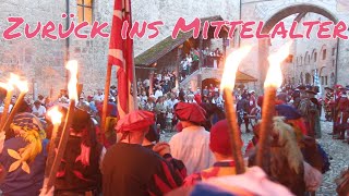 Burgfest Burghausen 2024 Mittelalterspektakel auf der weltweit längsten Burg [upl. by Ahilam]