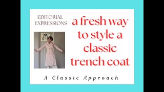 A fresh way to style a classic trenchcoat [upl. by Eisenstark]