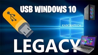 How to Create Legacy Bootable USB Drive for Windows 10 [upl. by Wolliw892]