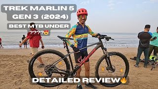 Trek Marlin 5 Gen 3 2024 Detailed Review  Best MTB under 60K cyclingdeewana cyclereview trek [upl. by Llenrap]