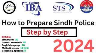 How to prepare Sindh Police constable 2024  IBA STS Pattern  Syllabus 2024  SPU  constable MCQs [upl. by Libbie]