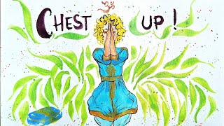 Chest up  Open heart yoga flow ☯︎ [upl. by Rednasela]