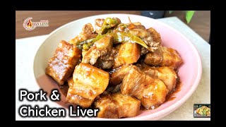 PORK AND CHICKEN LIVER recipe  Simple and Easy [upl. by Aneram759]