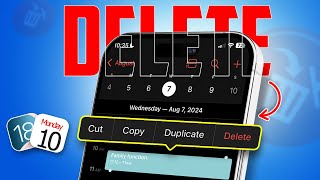 How to Delete Calendar Events on iPhone  Remove iPhone Calendar Events [upl. by Philomena]