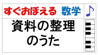 資料の整理のうた（中１統計）【数学のうた すぐおぼえる】 [upl. by Manara]