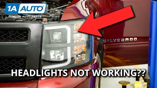 Car or Truck Headlights Wont Turn On Even With New Bulbs Easily Solve This Problem Yourself [upl. by Ledarf]