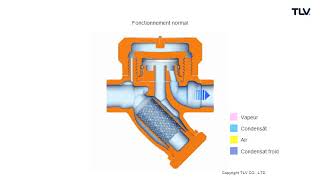 Fonctionnement en animation  Purgeur de vapeur à disque ThermoDyne® [upl. by Halihs]