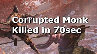 Qttsix｜隻狼試玩 破戒僧 快速擊殺｜Sekiro Demo Corrupted Monk Quick Kill [upl. by Anovahs987]