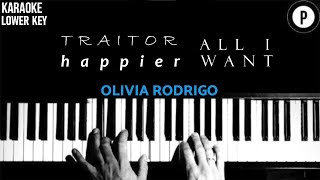 🎙️ OLIVIA RODRIGO Karaoke SONGS 🎙️ TRAITOR  ALL I WANT  HAPPIER [upl. by Anoyk126]