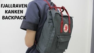 FAKE ORI Fjallraven Kanken backpack forest green review [upl. by Muldon680]