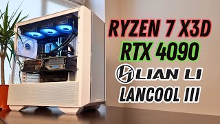 Lian Li Lancool III White 4k ATX build  AMD Ryzen 7 7800X3D  NVIDIA RTX 4090 24GB [upl. by Nurse]