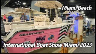 Miami International Boat Show 2023 4K [upl. by Adnovad]