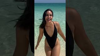 🇨🇺Cubana en hermosa playa🌊🏝️ cuba cubana viralshort varadero cubanos [upl. by Keil850]