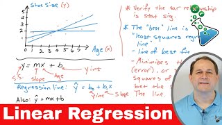 Linear Regression in Statistics Explained [upl. by Ibib248]