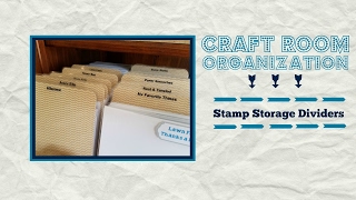 Craft Organization  Clear Stamp Storage Dividers [upl. by Lleirbag]