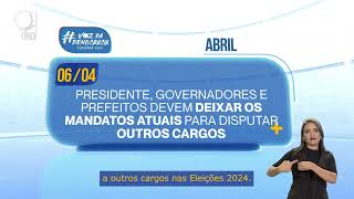 Calendário Eleitoral Desincompatibilização [upl. by Buxton]