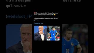 React a Deschamps qui défend Mbappe mbappe france deschamps football react reaction [upl. by Legim]