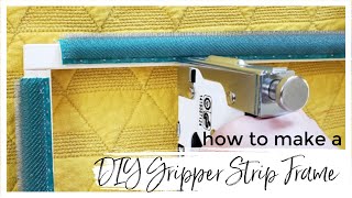 How to Make a DIY Gripper Frame for Punch Needle [upl. by Naujed]