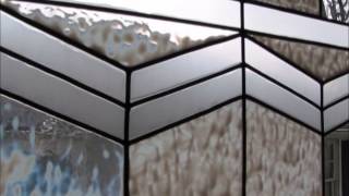 DIY Gallery Glass Leaded Glass Window Tutorial [upl. by Rutan]