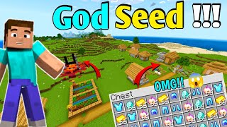 Minecraft Perfect Spawning Seed For PE 121 🤯  Best MCPE Seed [upl. by Anauqahs]