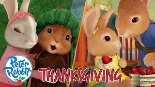 ​OfficialPeterRabbit  Celebrating Friends Family amp Food 🎉💛🍂 🎉 Thanksgiving Special  Cartoons for Kids [upl. by Davey]