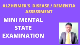 MINI MENTAL STATE EXAMINATION ALZHEIMERS DISEASE ASSESSMENT SCALE  DEMENTIA ASSESSMENT SCALE [upl. by Dennis608]