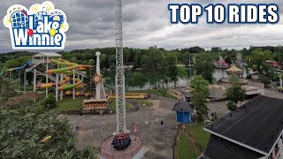 Top 10 Rides at Lake Winnepesaukah Lake Winnie [upl. by Ylicic]