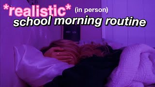 my realistic school morning routine in person [upl. by Esilanna]