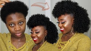 I CANT BRAID AT ALL No wahala  EASY PROTECTIVE STYLE  NO CORNROWS CROCHET  hair howto [upl. by Roye]