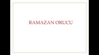 RAMAZAN ORUCU [upl. by Abih]