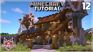 Minecraft How to Build a Blacksmith  Lets Build a Medieval Village  Ep 12 [upl. by Campney]