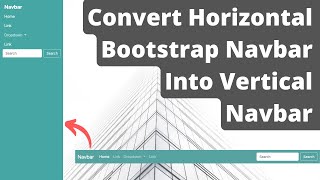 Vertical Navbar Bootstrap 5 [upl. by Ellerahc]