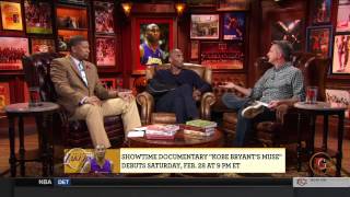 Grantland Kobe Bryant talking with Jalen Rose and Bill Simmons about Muse and more [upl. by Skerl]