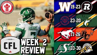 Week 2 Review 2024 CFL Season [upl. by Cruz]