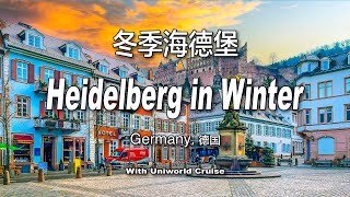 Heidelberg in Winter  2021 Rhine Holiday Markets 12【愛心老K】冬季海德堡 [upl. by Aloivaf959]