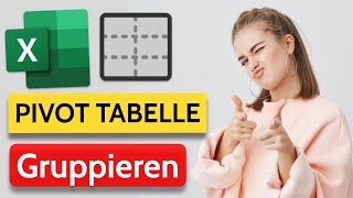 In Excel Daten in PivotTabellen gruppieren nach Jahren Monaten Wochen [upl. by Caresa]