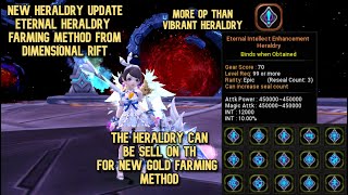 New Farming Gold Method Eternal Heraldry  How To Farm New Heraldry Update November 2023 [upl. by Allenrad333]