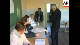 Kosovos Serbs start voting on referendum for new constitution [upl. by Luthanen]