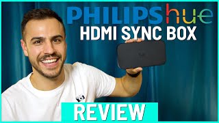 Philips Hue Play HDMI Sync Box Review  Setup and Demo [upl. by Annawad]